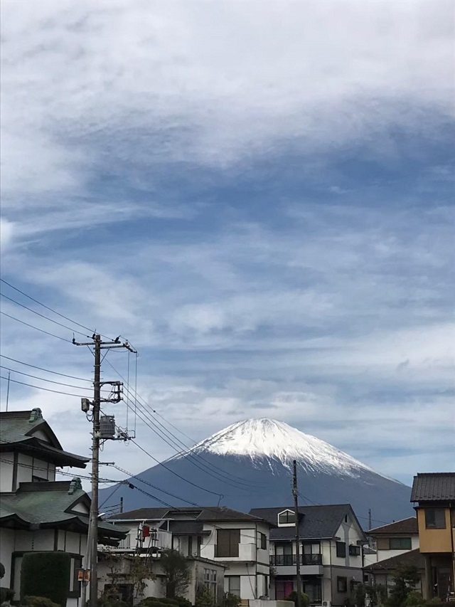 御殿場市内からの富士山